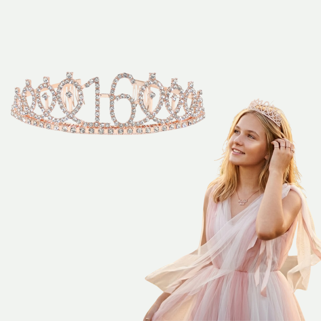 Metal Tiara Rose Gold 16