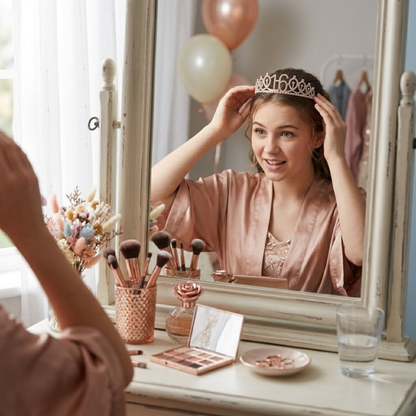 Metal Tiara Rose Gold 16