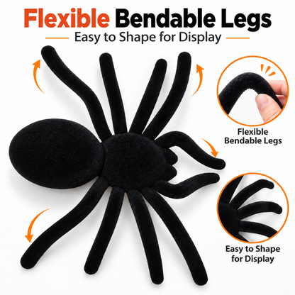 Large Spider with Black Tentacles - 9 inches - 1PC