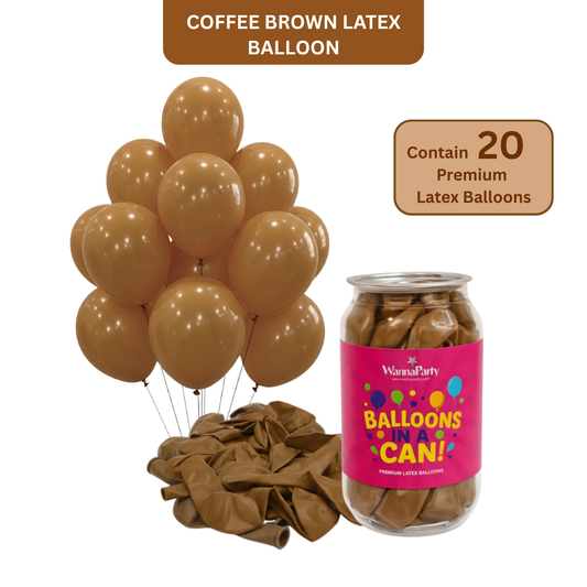 Coffee Brown Premium Latex Balloons 10" - 20PC