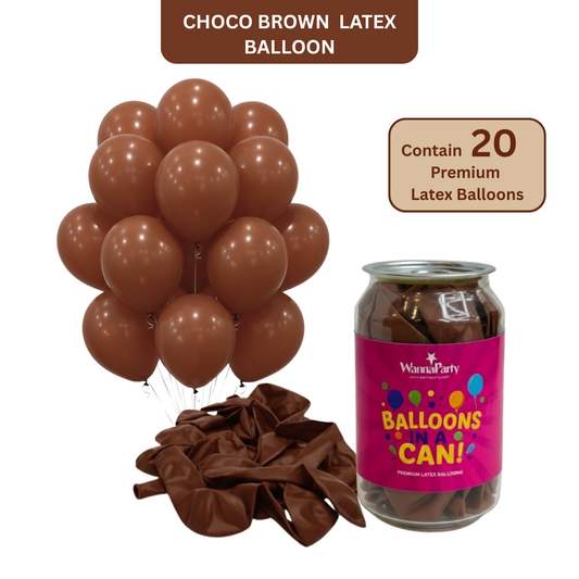 Chocolate Brown Premium Latex Balloons 10" - 20PC