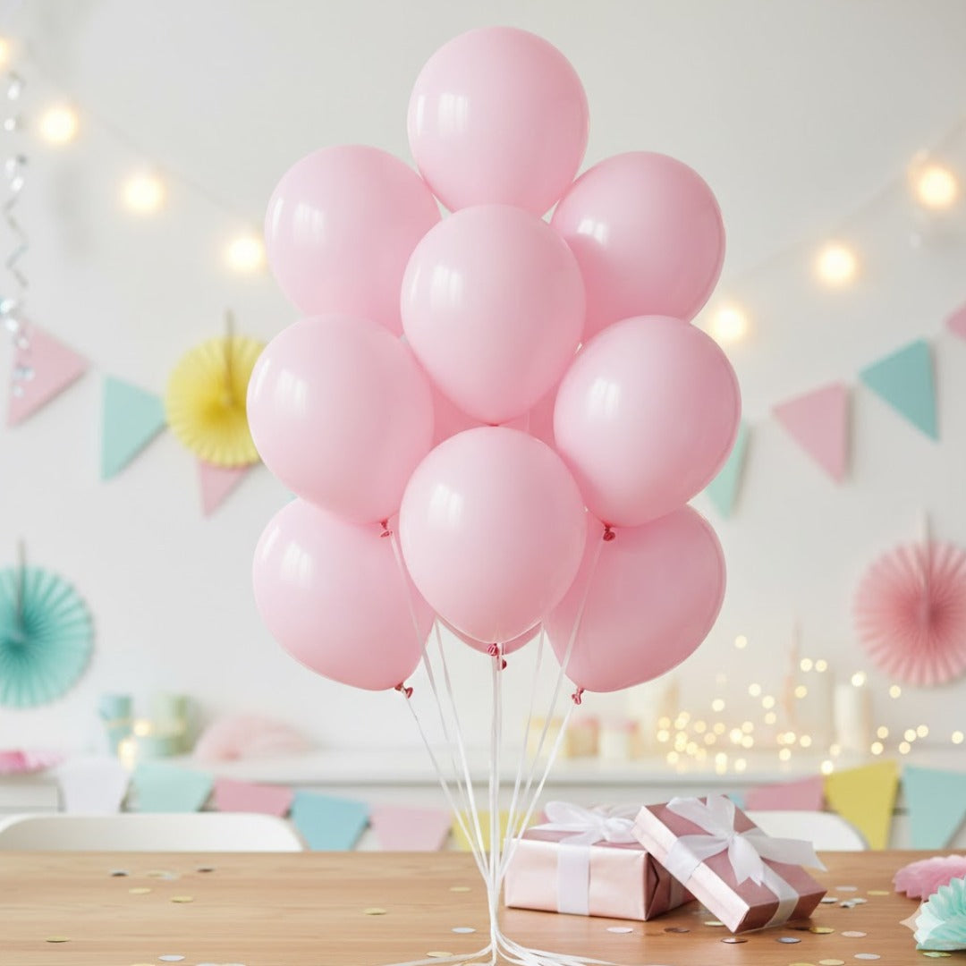 Macaron Pastel Pink Premium Latex Balloons 10" - 20PC