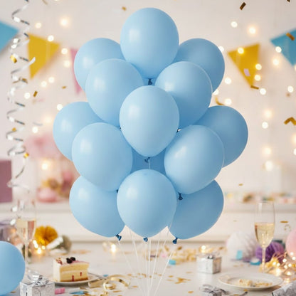 Macaron Pastel Blue Premium Latex Balloons 10" - 20PC