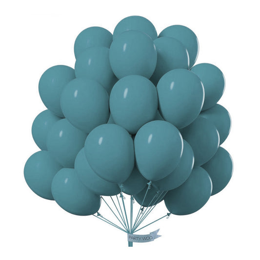 Teal Blue Latex/Rubber Balloons - 10 inches - 20PC