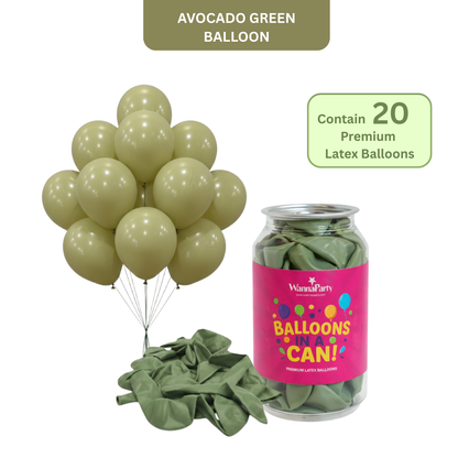 Avocado Green Premium Latex Balloons