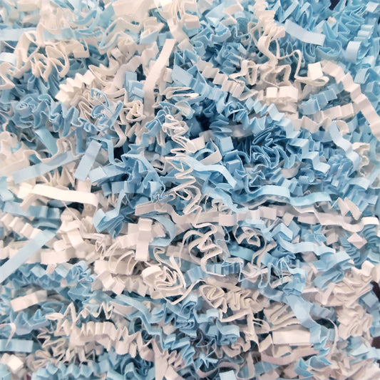 Paper Shreds L.Blue & White- 30 Grams