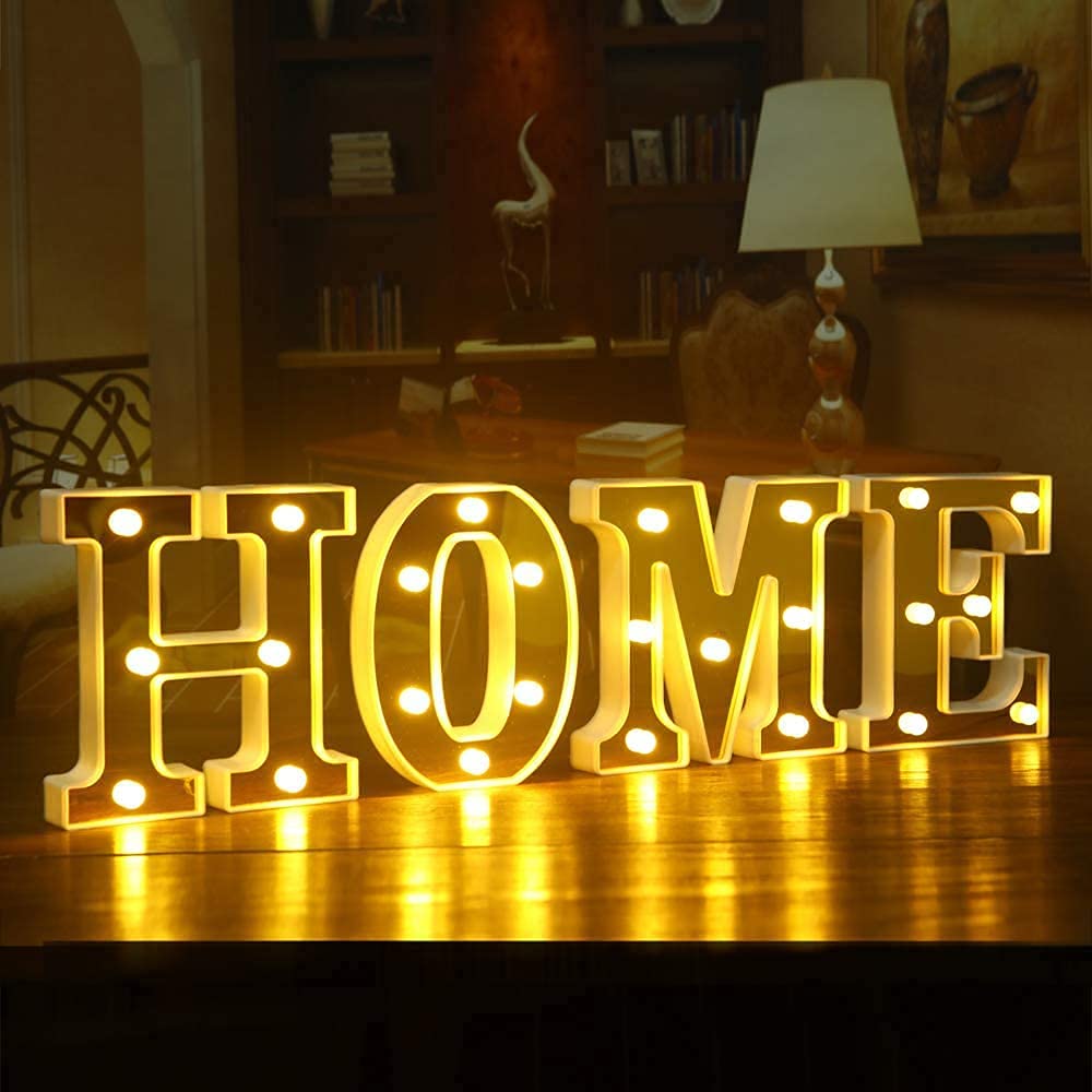 LED Golden Marquee Letter E 11 inch - Light Up Sign | Wanna Party - Image 5