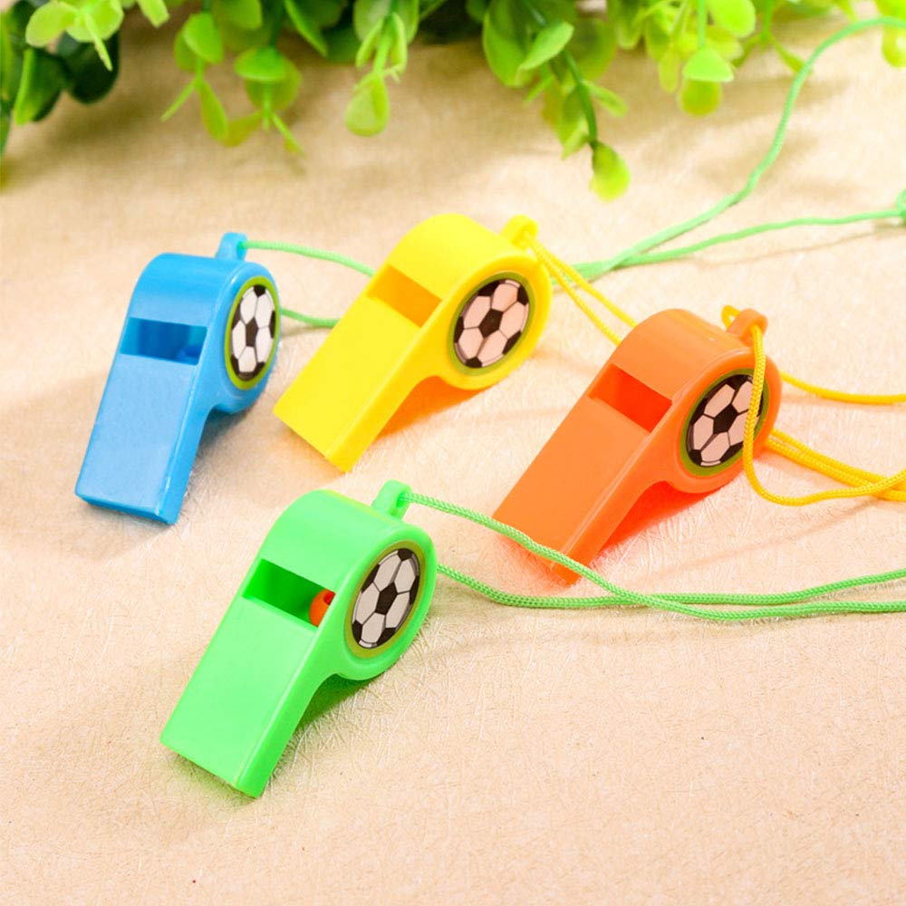 "Football Whistle Favors 12PC for Return Gifts Khoi Bag Loot Bag | Wanna Party" - Image 2