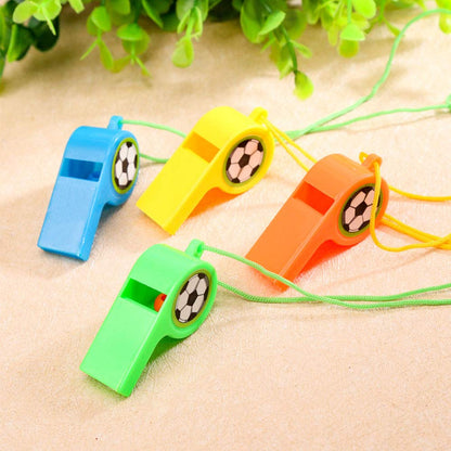 "Football Whistle Favors 12PC for Return Gifts Khoi Bag Loot Bag | Wanna Party" - Image 2