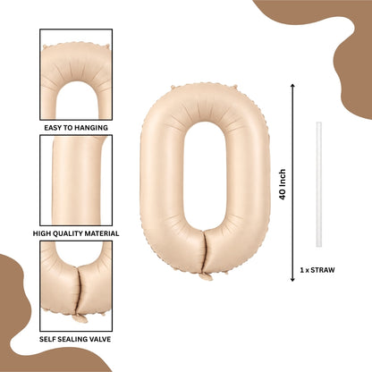 40" Apricot Super Shape No.0 Balloon-1PC