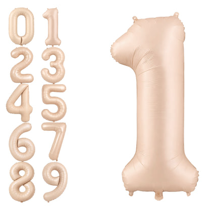 40" Apricot Super Shape No.1 Balloon-1PC
