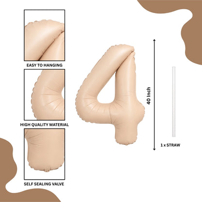 40" Apricot Super Shape No.4 Balloon-1PC