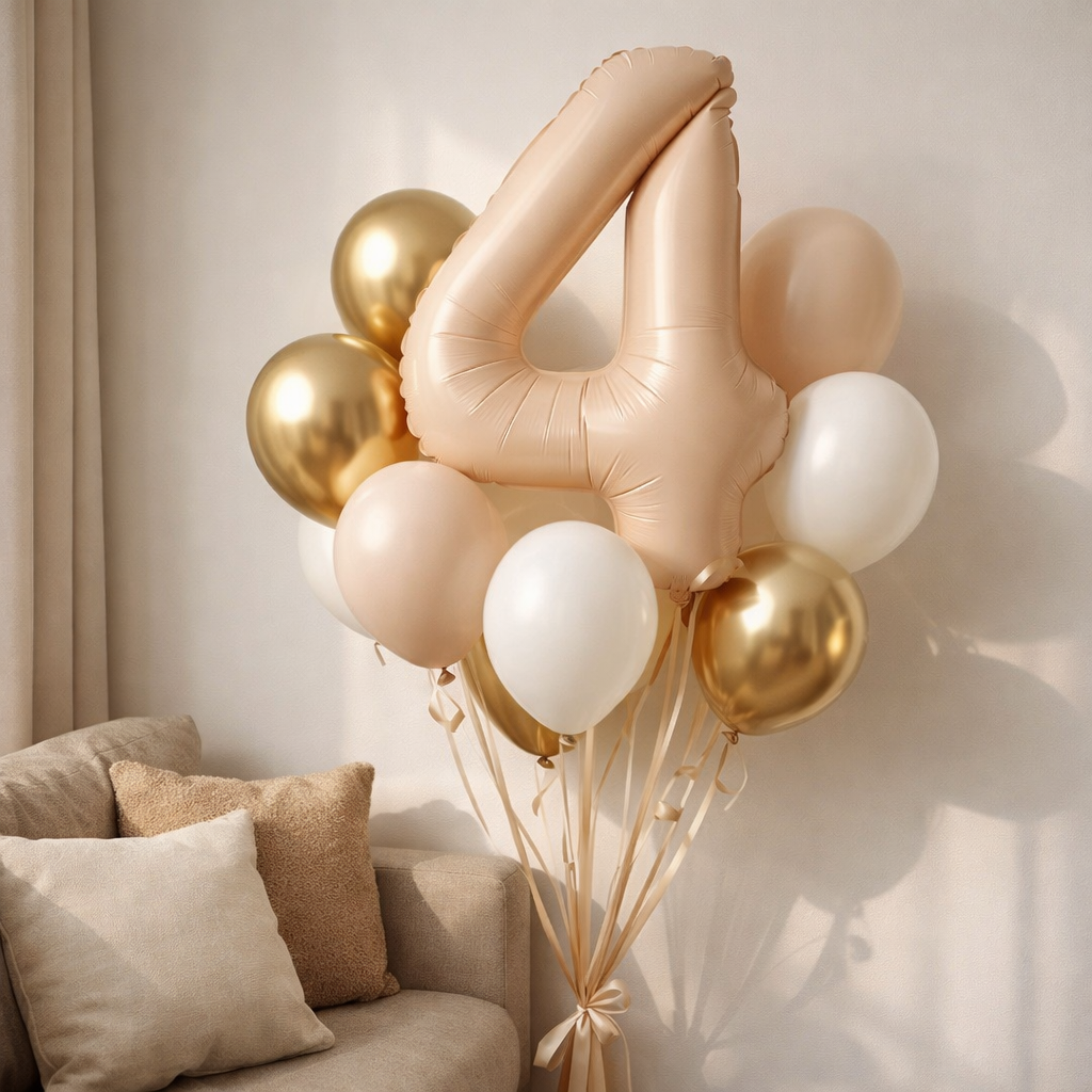 40" Apricot Super Shape No.4 Balloon-1PC
