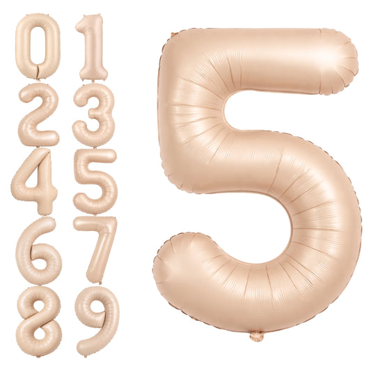40" Apricot Super Shape No.5 Balloon-1PC