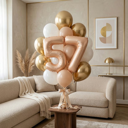 40" Apricot Super Shape No.5 Balloon-1PC