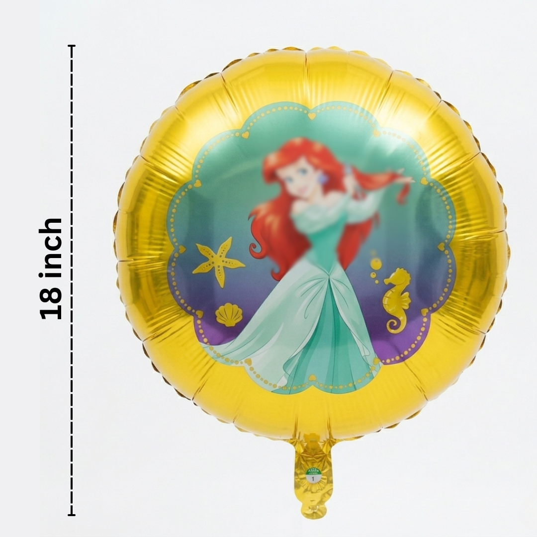 Beautiful Disney Princess Balloon Bouquet - Set of 8