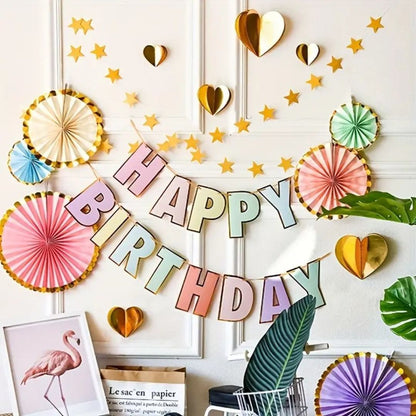 HBD Pastel - Macaron Color Banners