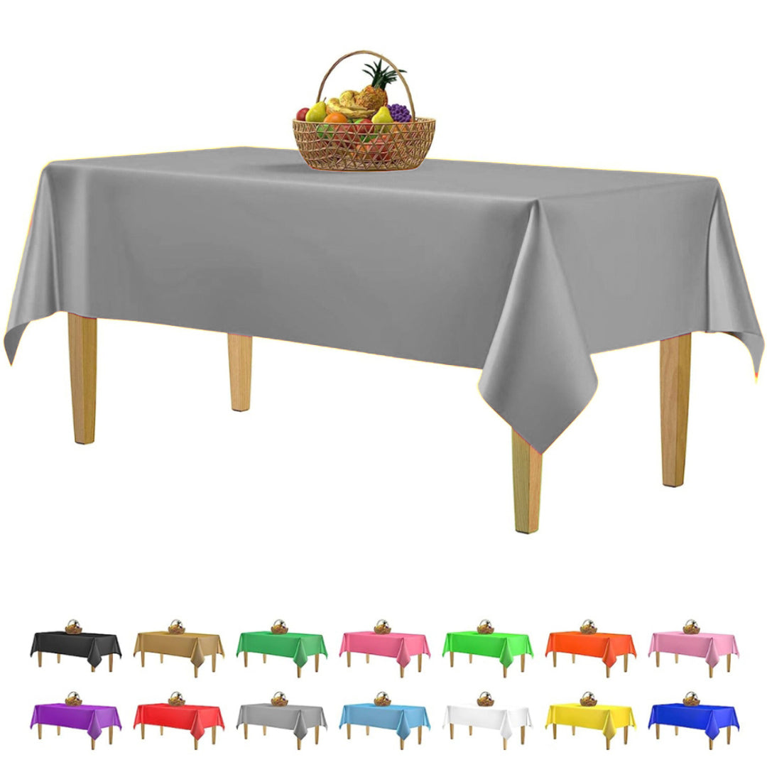 Silver Tablecover 54 inch x 108 inch