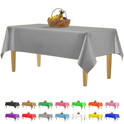 Silver Tablecover 54 inch x 108 inch