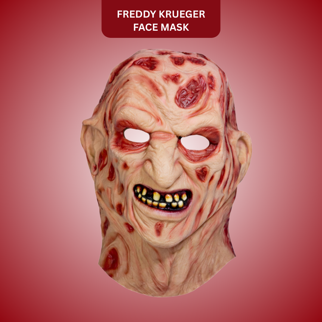Freddy Krueger Wrinkled Face Mask for Halloween/ Theme Party -1PC