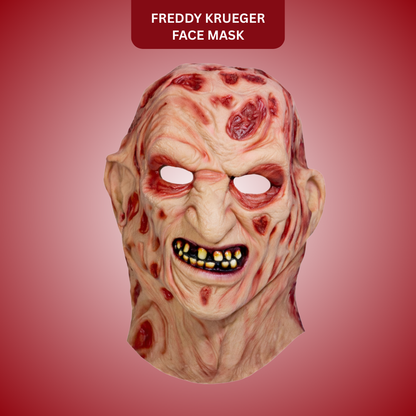 Freddy Krueger Wrinkled Face Mask for Halloween/ Theme Party -1PC