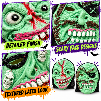 Dead Rat on Face Creepy Latex Face Mask (Assorted) for Halloween/ Theme Party - 1PC
