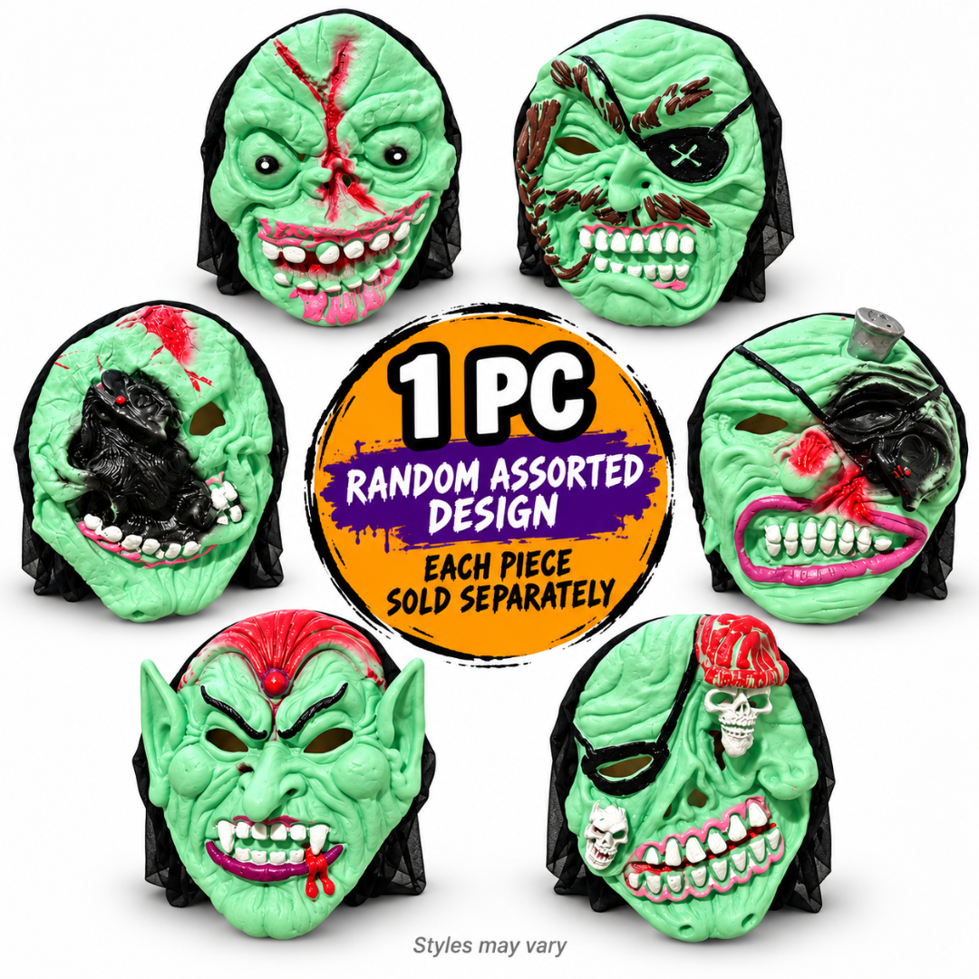 Dead Rat on Face Creepy Latex Face Mask (Assorted) for Halloween/ Theme Party - 1PC