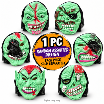 Dead Rat on Face Creepy Latex Face Mask (Assorted) for Halloween/ Theme Party - 1PC