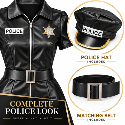 Notty Police Costume for Adult Woman - Size M