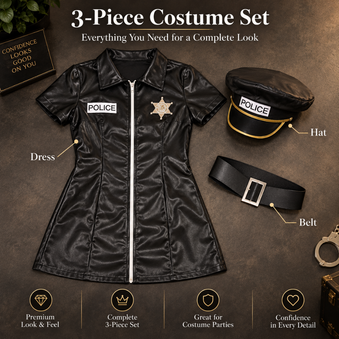 Notty Police Costume for Adult Woman - Size M