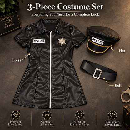 Notty Police Costume for Adult Woman - Size M