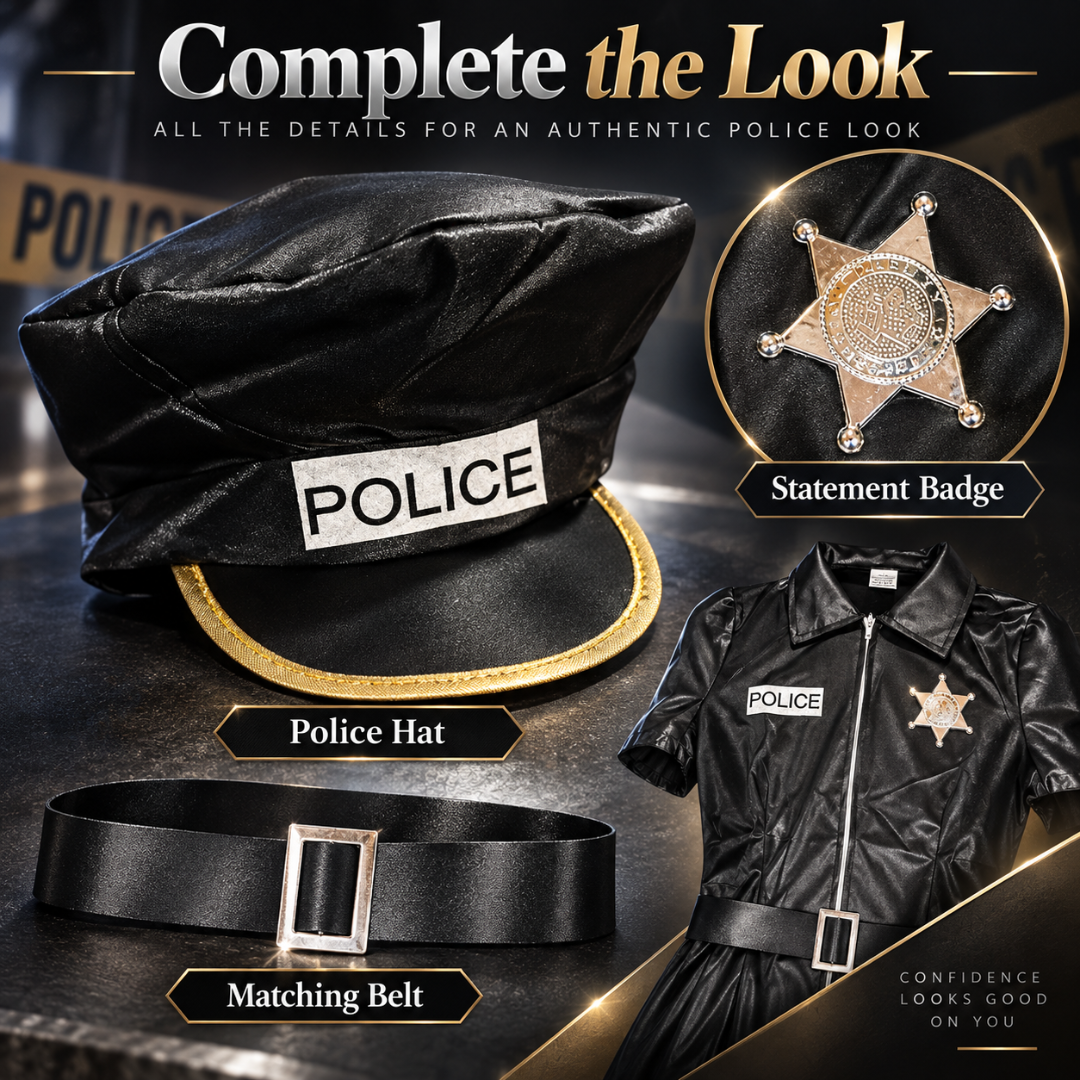 Notty Police Costume for Adult Woman - Size M