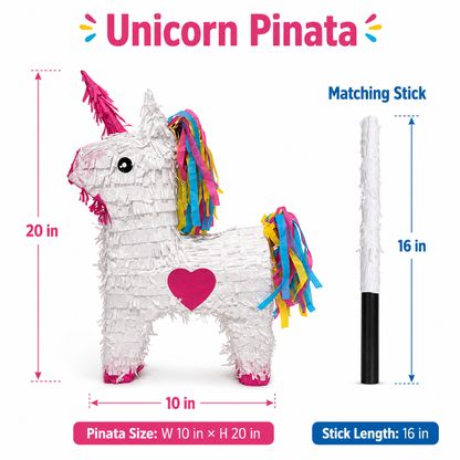 Unicorn Shaped Pinata