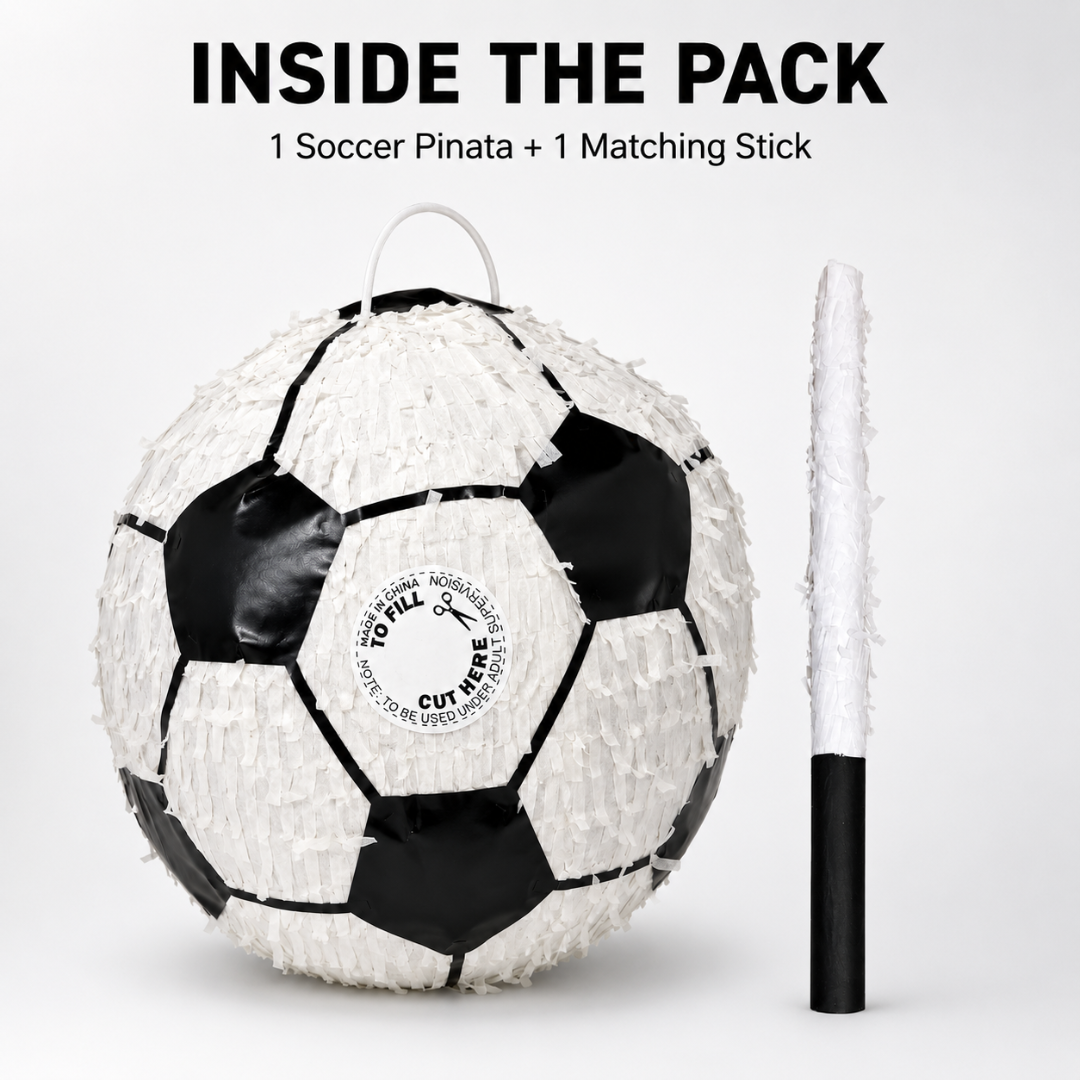 Football Soccer Shapes Pinata - Sports Party Game | Wanna Party