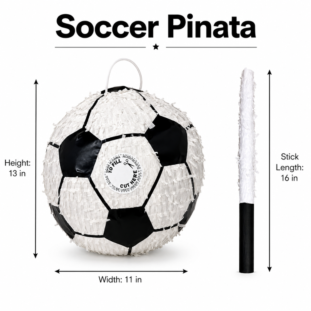 Football Soccer Shapes Pinata - Sports Party Game | Wanna Party