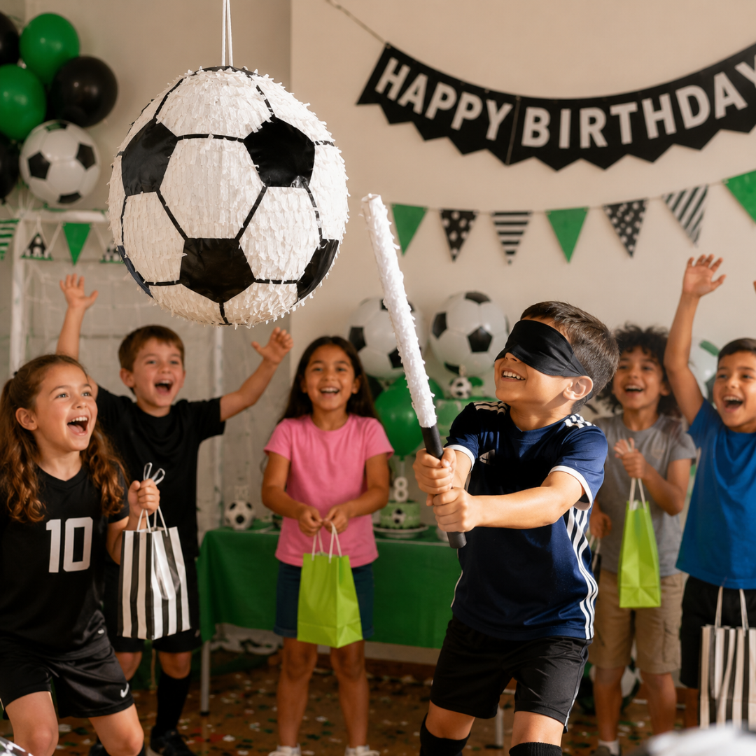 Football Soccer Shapes Pinata - Sports Party Game | Wanna Party