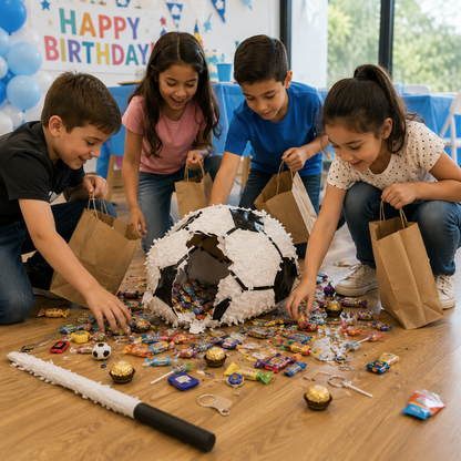 Football Soccer Shapes Pinata - Sports Party Game | Wanna Party