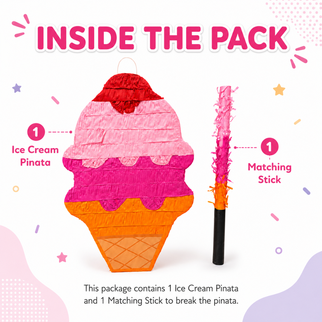 Icecreame Shaped Pinata