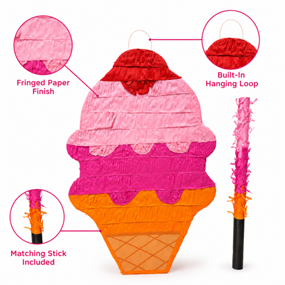 Icecreame Shaped Pinata
