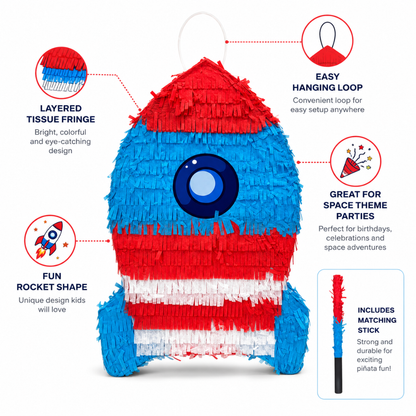 Rocket Shaped Pinata