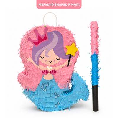 Mermaid Tail Shaped Pinata/Khoi Bag for Fun Birthday Activity - 1PC