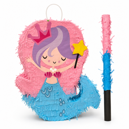 Mermaid Tail Shaped Pinata/Khoi Bag for Fun Birthday Activity - 1PC