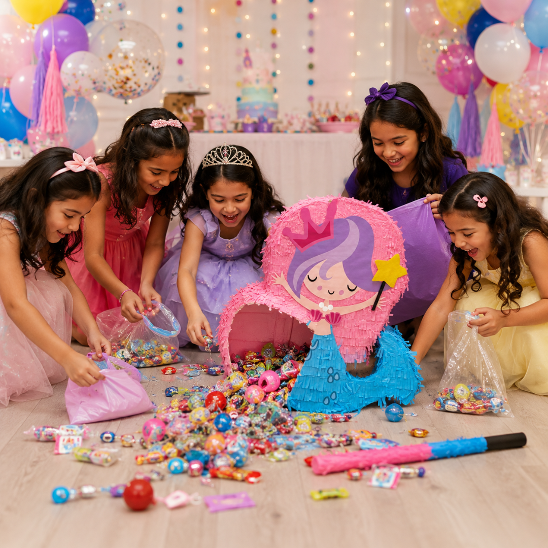 Mermaid Tail Shaped Pinata/Khoi Bag for Fun Birthday Activity - 1PC