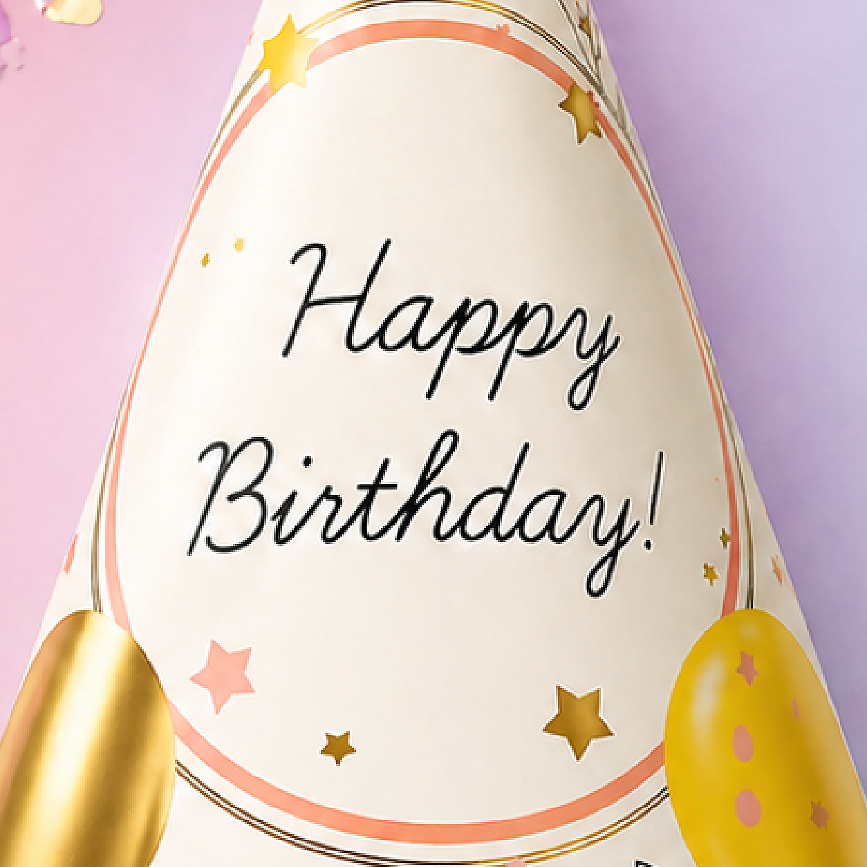 Happy Birthday Celebration Pastel Color Balloon Hats  for Party Guests - 8PC