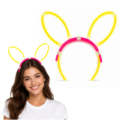 Glow In The Dark Bunny Headband Glow in The Dark Headband Rabbit ... - Wanna Party - closeup