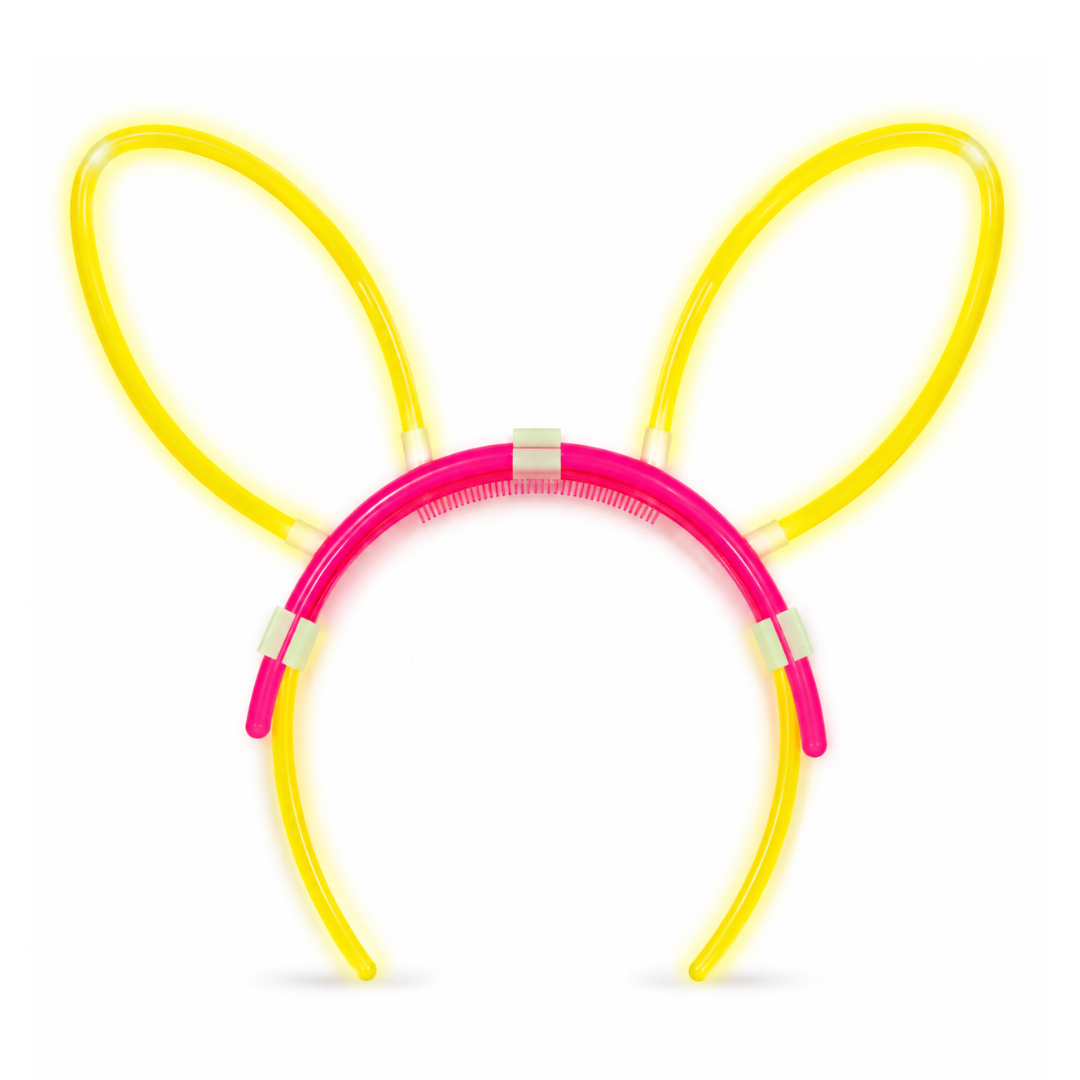 Glow In The Dark Bunny Headband Glow in The Dark Headband Rabbit ... - Wanna Party - side