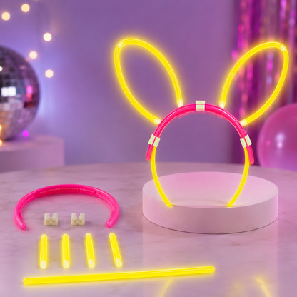 Glow In The Dark Bunny Headband Glow in The Dark Headband Rabbit ... - Wanna Party - lifestyle