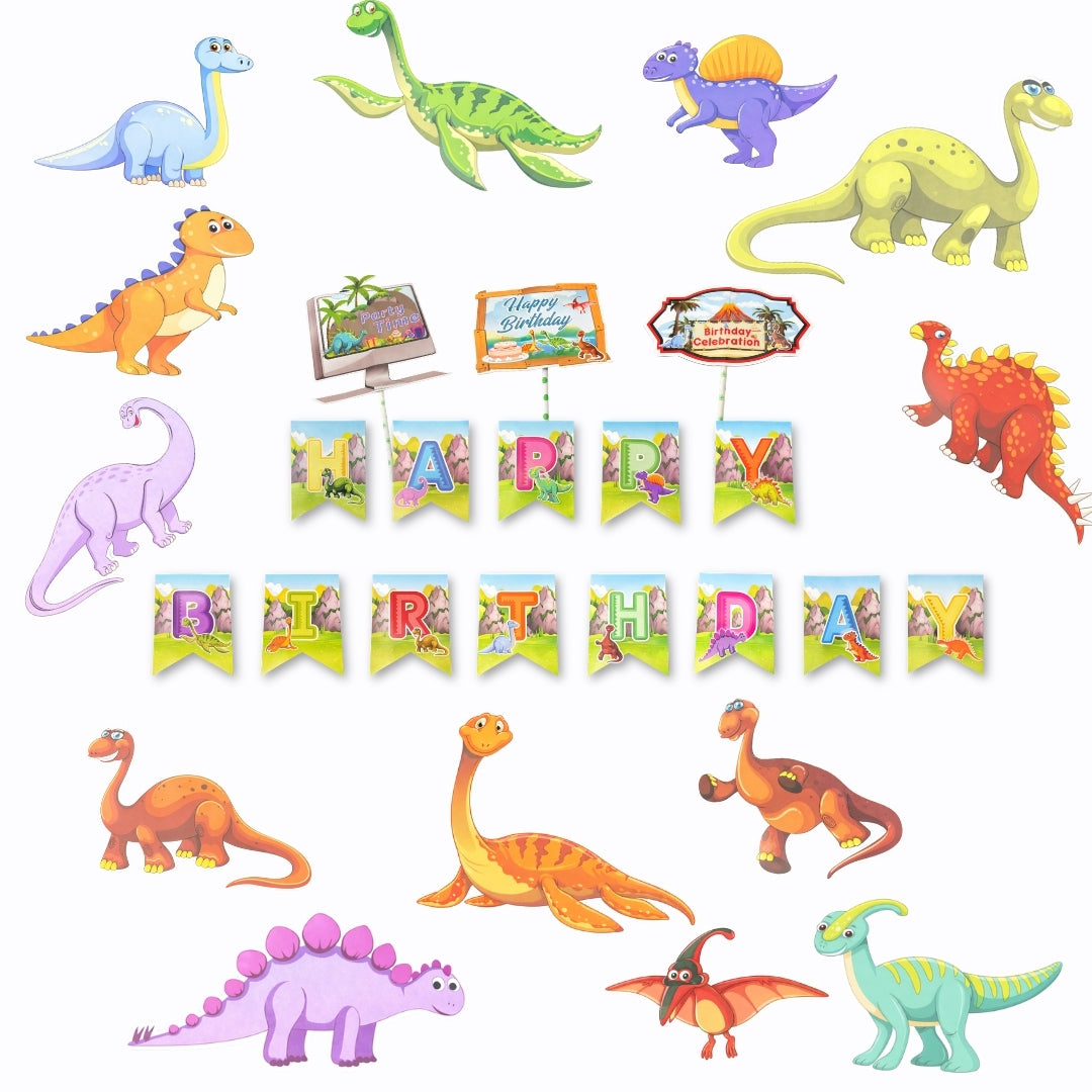 Dinosaur Birthday Party Set -  17PC
