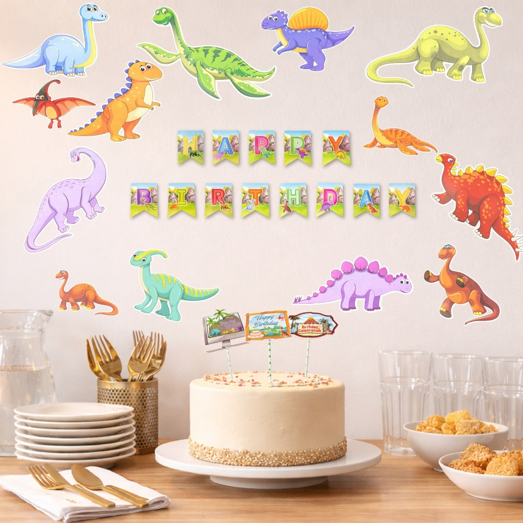 Dinosaur Birthday Party Set -  17PC