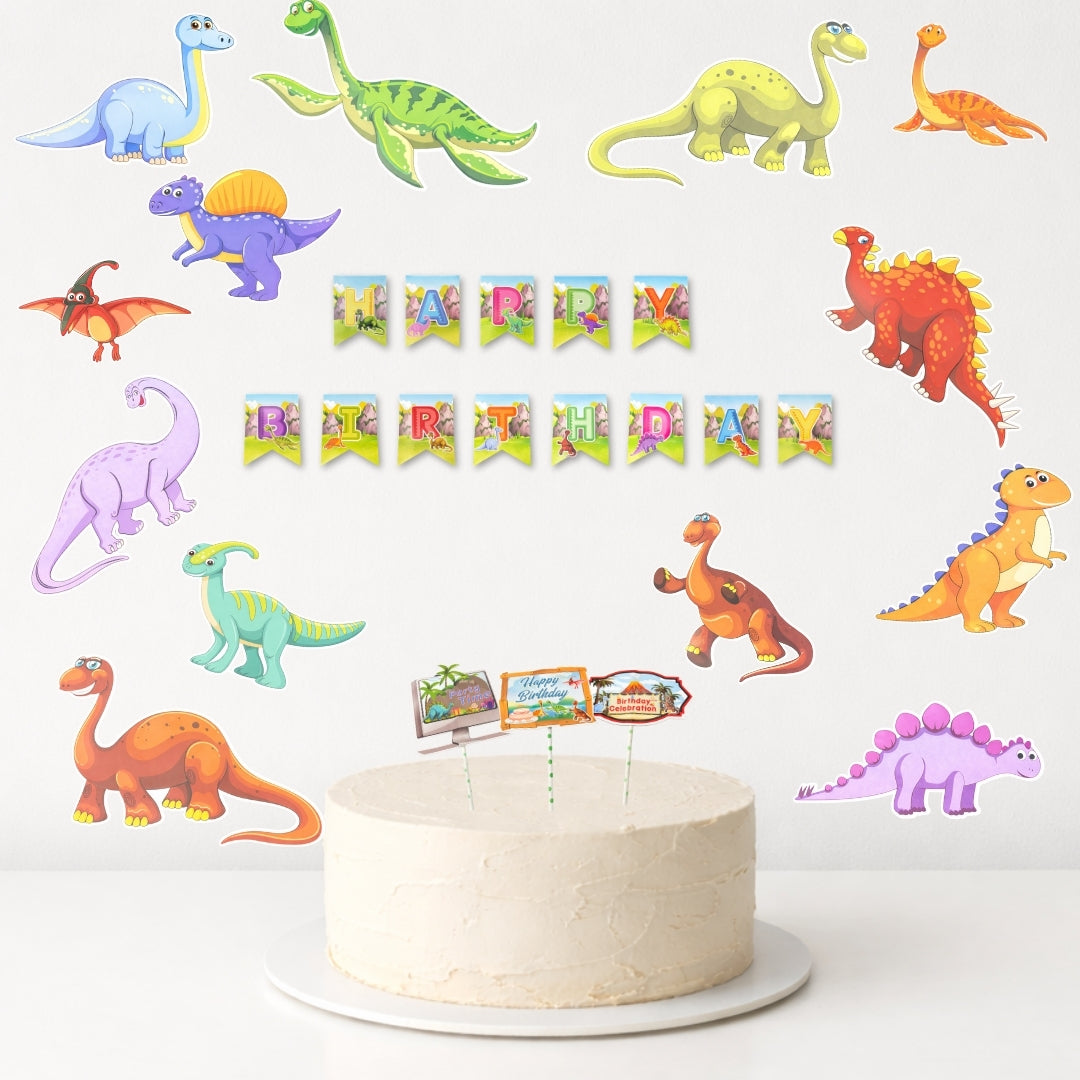 Dinosaur Birthday Party Set -  17PC
